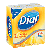 Dial Bar Gold antibacterial deodorant soap Left Picture